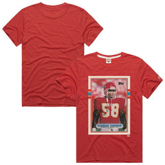 Derrick Thomas  Homage Unisex NFL Topps Trading Card Tri-Blend T-Shirt - Kansas City Chiefs T-shirts