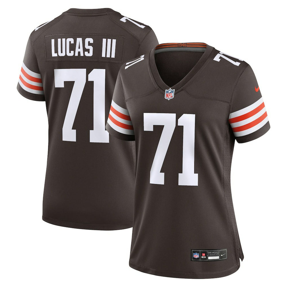Cornelius Lucas  Women's Team Game Jersey - Cleveland Browns Jerseys