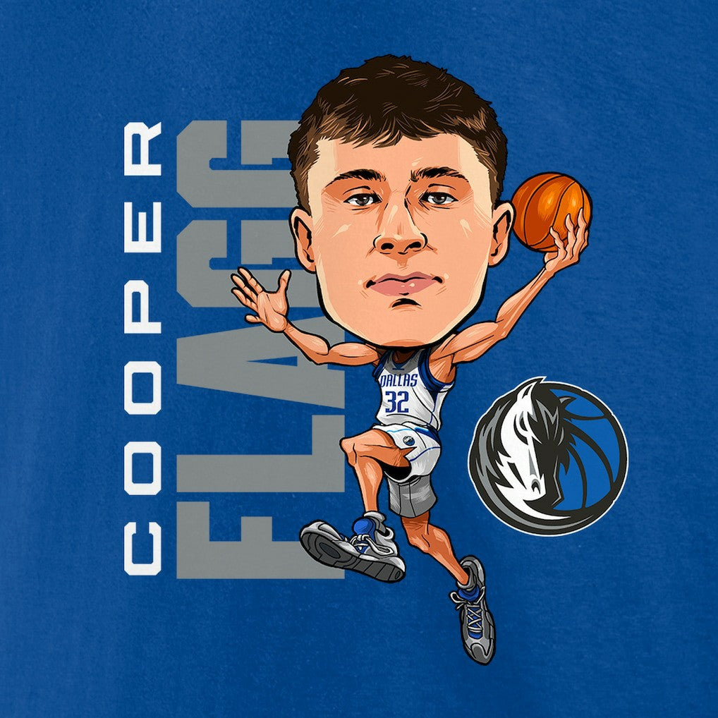 Cooper Flagg Dallas Mavericks Caricature T-Shirt sale