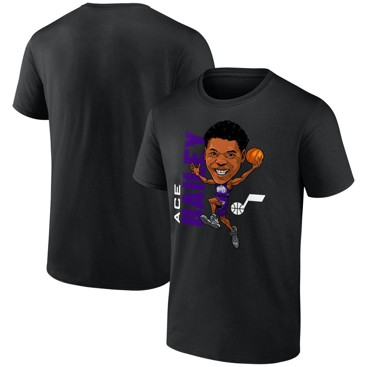Ace Bailey Utah Jazz Caricature T-Shirt