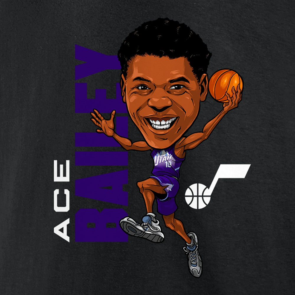 Ace Bailey Utah Jazz Caricature T-Shirt