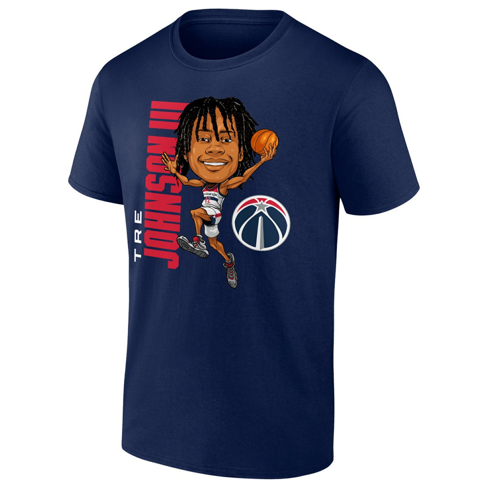 Tre Johnson III Washington Wizards Caricature T-Shirt