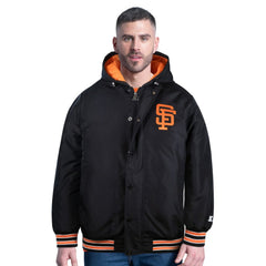 Black San Francisco Giants Starter Pro Polyfilled Full-Zip Jacket