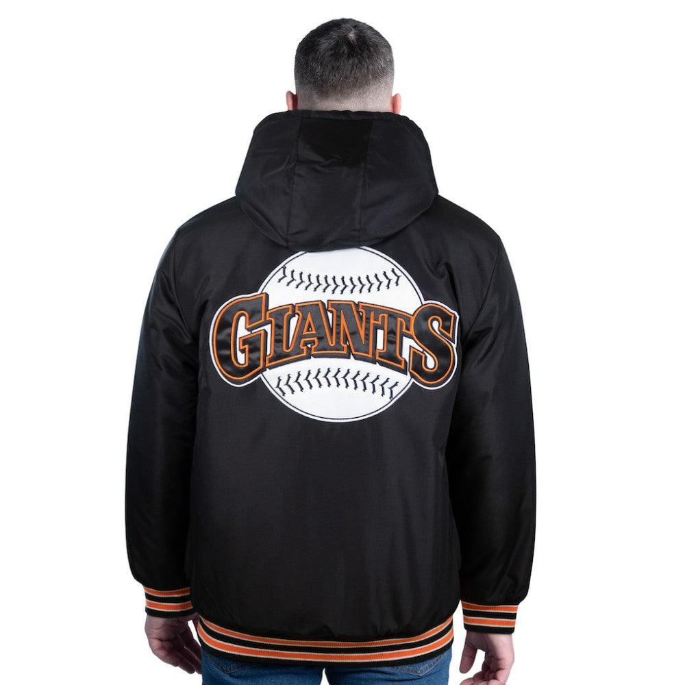 Black San Francisco Giants Starter Pro Polyfilled Full-Zip Jacket