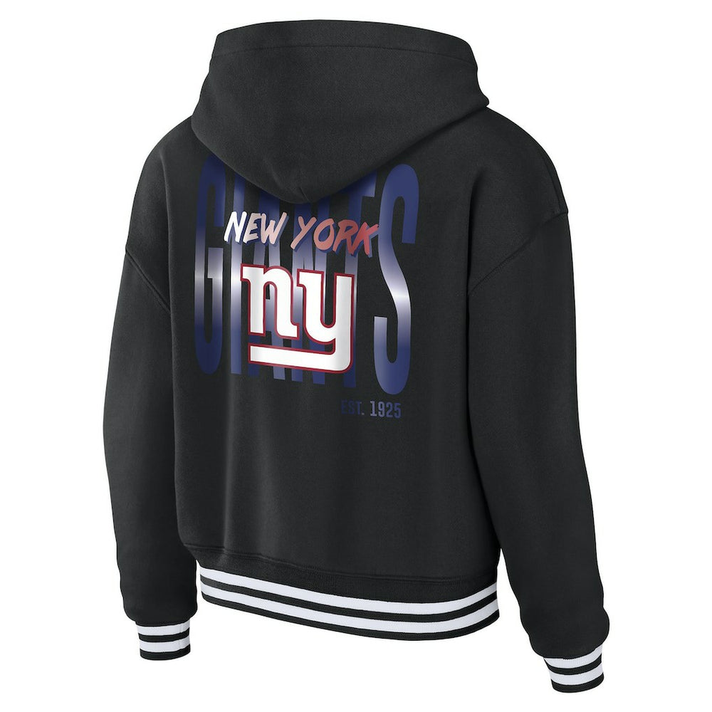 WEAR by Erin Andrews Women's Lace-Up Fleece Hoodie - New York Giants Hoodies