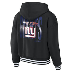 WEAR by Erin Andrews Women's Lace-Up Fleece Hoodie - New York Giants Hoodies
