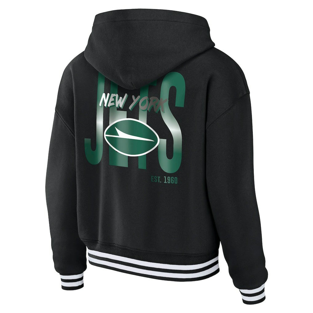 WEAR by Erin Andrews Women's Lace-Up Fleece Hoodie - New York Jets Hoodies