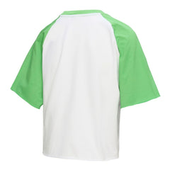White Philadelphia Phillies Mitchell & Ness Women's Cropped Raglan Mascot Boxy T-Shirt