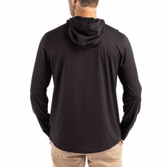 Cutter & Buck Throwback Logo Coastline Epic Comfort Eco Recycled Long Sleeve Hoodie T-Shirt - New York Giants Hoodies
