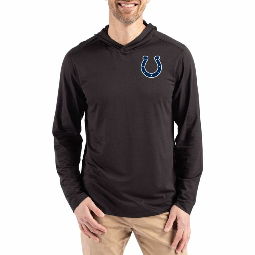 Cutter & Buck Coastline Epic Comfort Eco Recycled Long Sleeve Hoodie T-Shirt - Indianapolis Colts Hoodies
