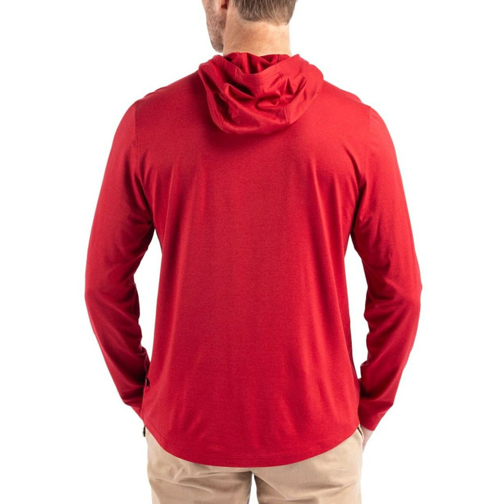 Cutter & Buck Americana Coastline Epic Comfort Eco Recycled Long Sleeve Hoodie T-Shirt - San Francisco 49ers Hoodies