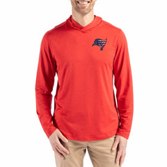 Cutter & Buck Americana Coastline Epic Comfort Eco Recycled Long Sleeve Hoodie T-Shirt - Tampa Bay Buccaneers Hoodies