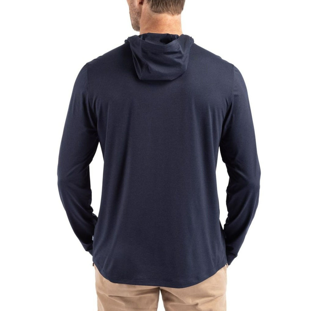Cutter & Buck Americana Coastline Epic Comfort Eco Recycled Long Sleeve Hoodie T-Shirt - Carolina Panthers Hoodies