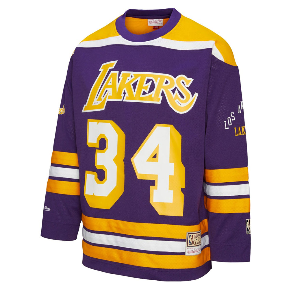 Mitchell & Ness Shaquille O'Neal Los Angeles Lakers Unisex Maxxed Out Fashion Hockey Jersey