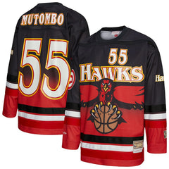Mitchell & Ness Dikembe Mutombo Atlanta Hawks Unisex Maxxed Out Fashion Hockey Jersey