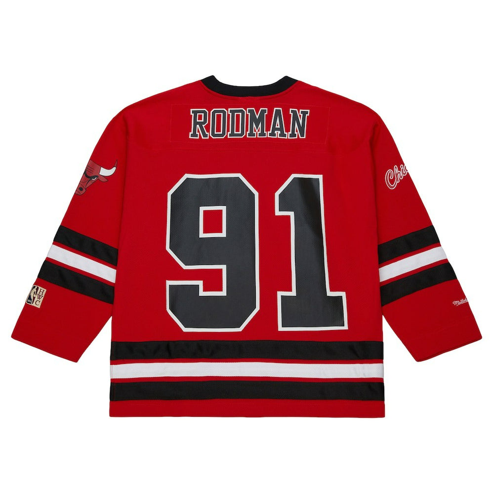 Mitchell & Ness Dennis Rodman Chicago Bulls Unisex Maxxed Out Fashion Hockey Jersey sale