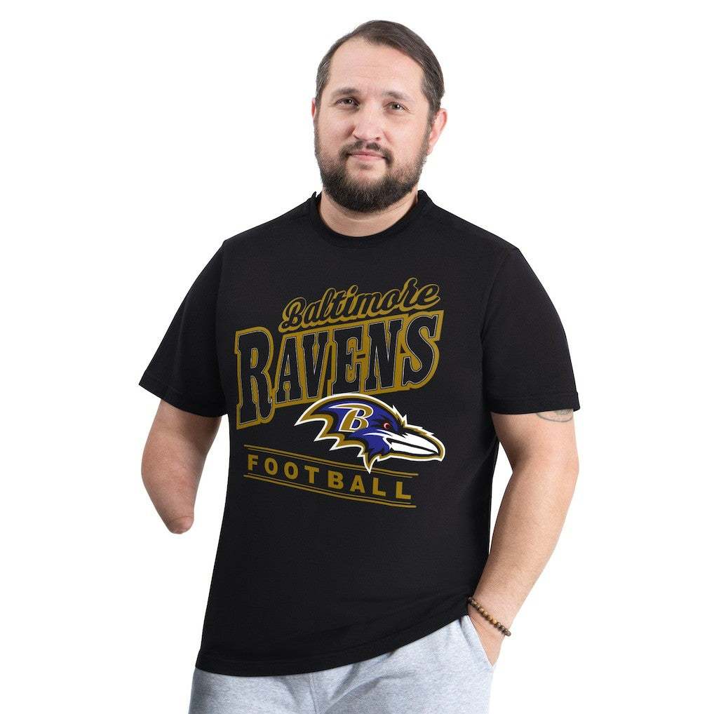 G-III Sports by Carl Banks Adaptive Headliner Graphic T-Shirt - Baltimore Ravens T-shirts