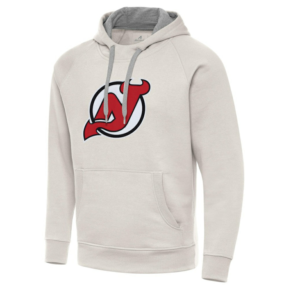 NHL New Jersey Devils Antigua Big Logo Victory Pullover Hoodie