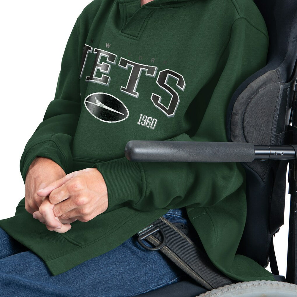G-III Sports by Carl Banks Adaptive Team Spirit Graphic Fleece Pullover Hoodie - New York Jets Hoodies