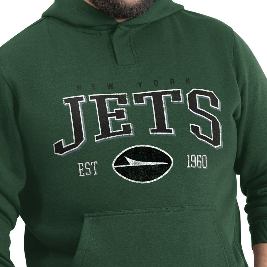 G-III Sports by Carl Banks Adaptive Team Spirit Graphic Fleece Pullover Hoodie - New York Jets Hoodies