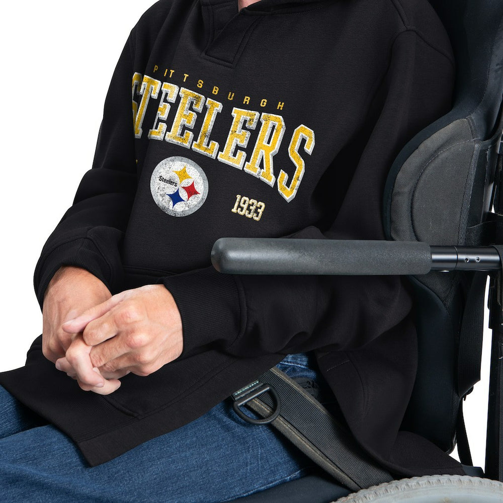 G-III Sports by Carl Banks Adaptive Team Spirit Graphic Fleece Pullover Hoodie - Pittsburgh Steelers Hoodies