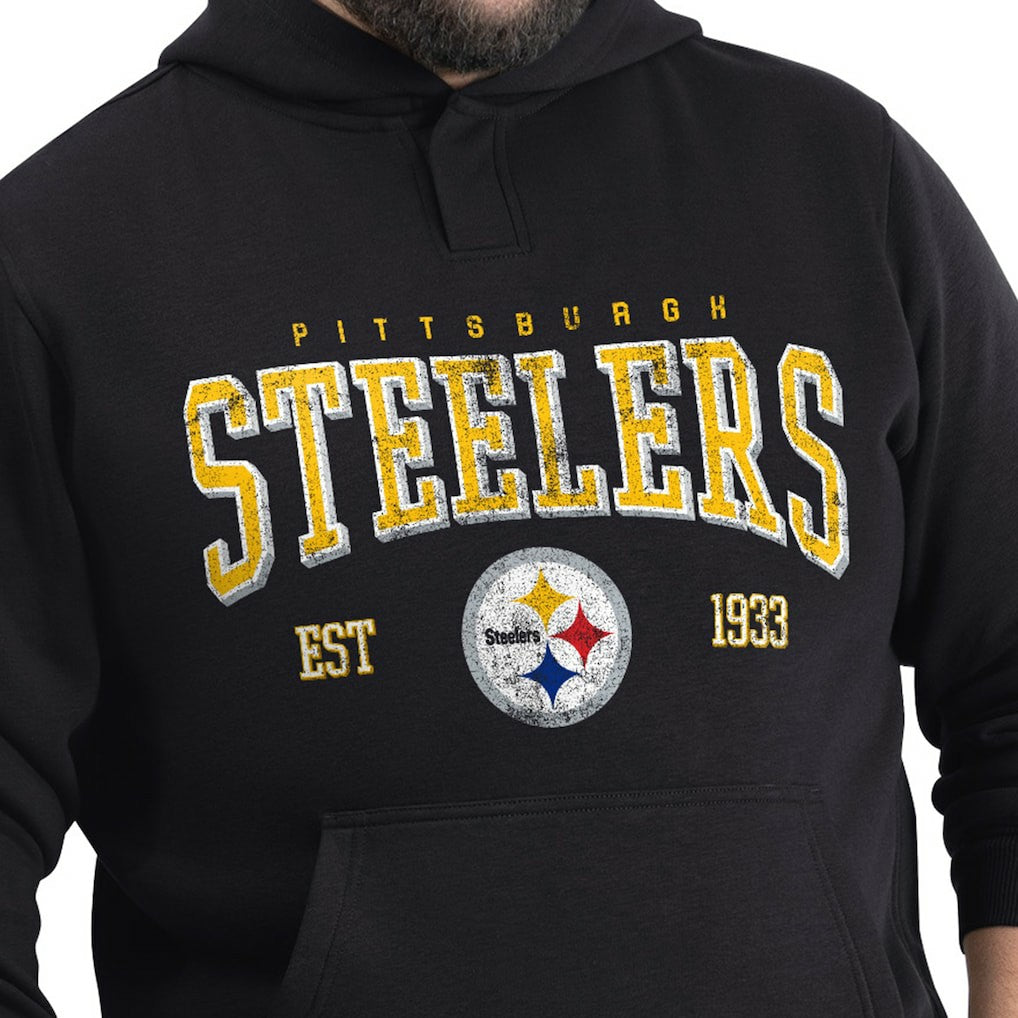G-III Sports by Carl Banks Adaptive Team Spirit Graphic Fleece Pullover Hoodie - Pittsburgh Steelers Hoodies