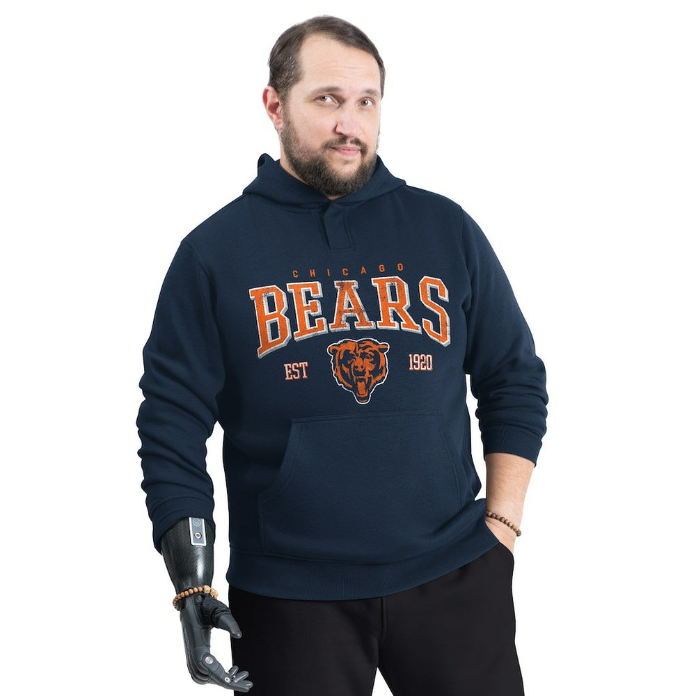 G-III Sports by Carl Banks Adaptive Team Spirit Graphic Fleece Pullover Hoodie - Chicago Bears Hoodies