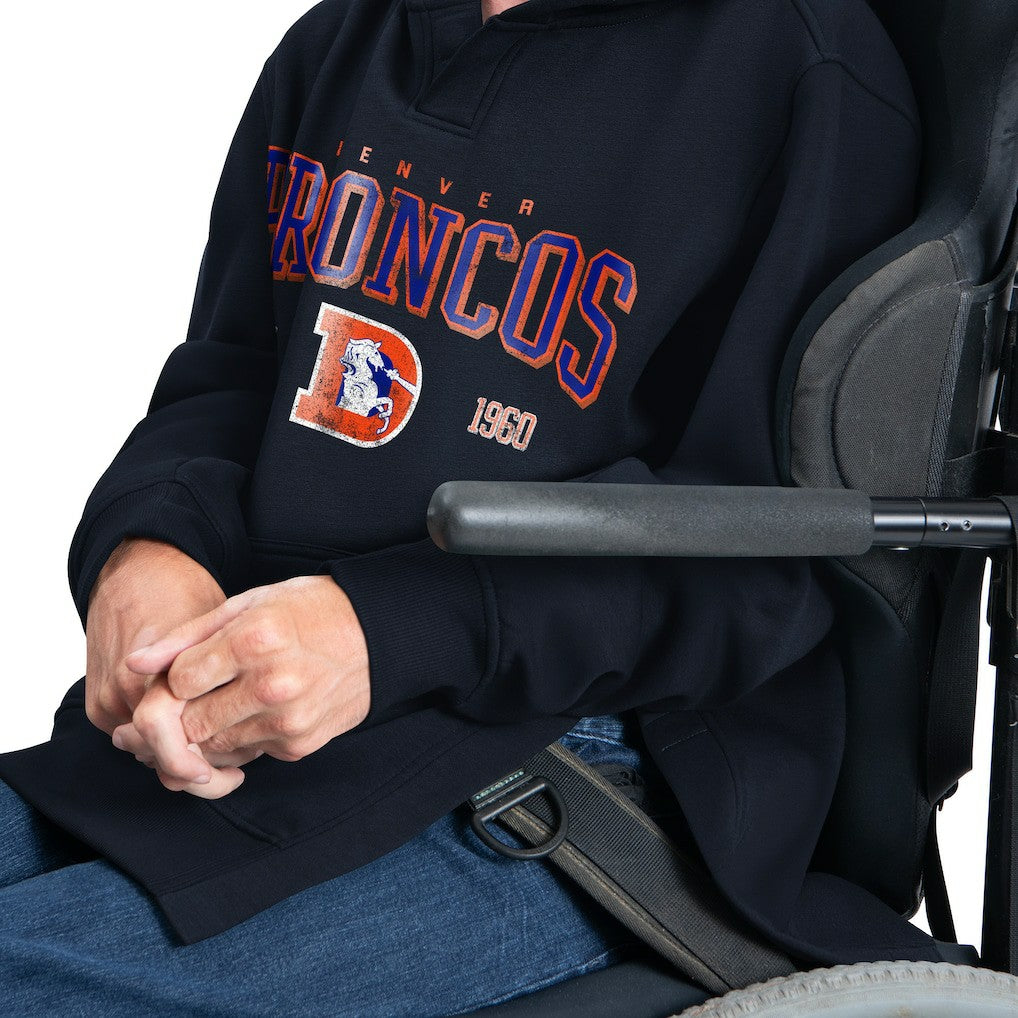 G-III Sports by Carl Banks Adaptive Team Spirit Graphic Fleece Pullover Hoodie - Denver Broncos Hoodies