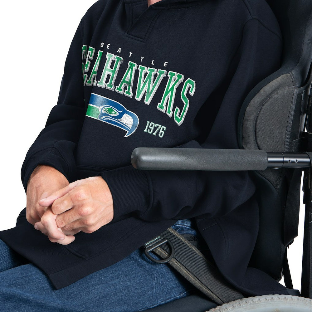 G-III Sports by Carl Banks Adaptive Team Spirit Graphic Fleece Pullover Hoodie - Seattle Seahawks Hoodies