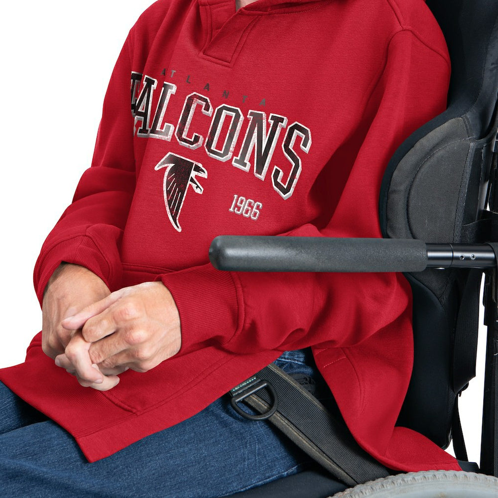 G-III Sports by Carl Banks Adaptive Team Spirit Graphic Fleece Pullover Hoodie - Atlanta Falcons Hoodies