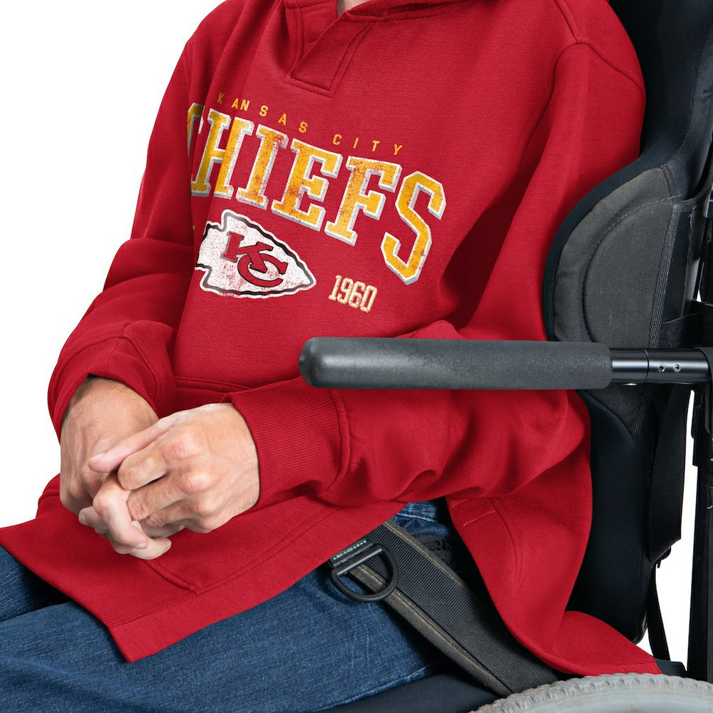 G-III Sports by Carl Banks Adaptive Team Spirit Graphic Fleece Pullover Hoodie - Kansas City Chiefs Hoodies