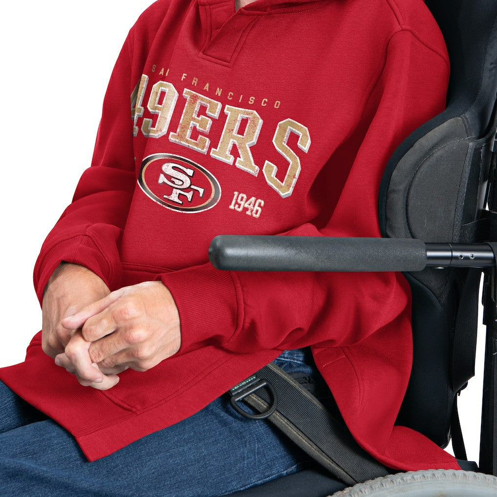 G-III Sports by Carl Banks Adaptive Team Spirit Graphic Fleece Pullover Hoodie - San Francisco 49ers Hoodies