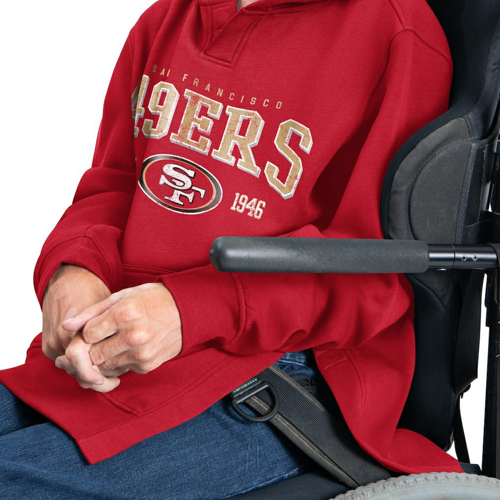 G-III Sports by Carl Banks Adaptive Team Spirit Graphic Fleece Pullover Hoodie - San Francisco 49ers Hoodies