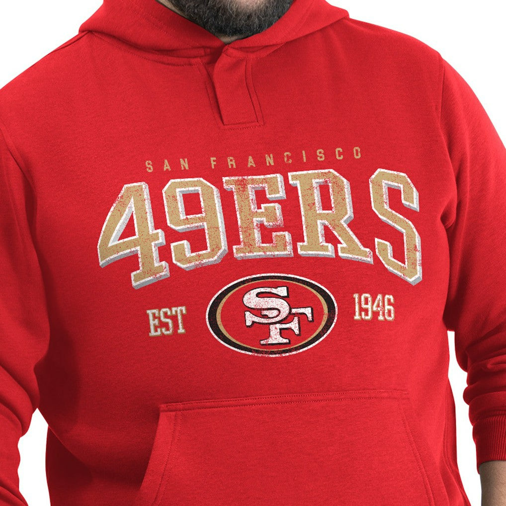 G-III Sports by Carl Banks Adaptive Team Spirit Graphic Fleece Pullover Hoodie - San Francisco 49ers Hoodies