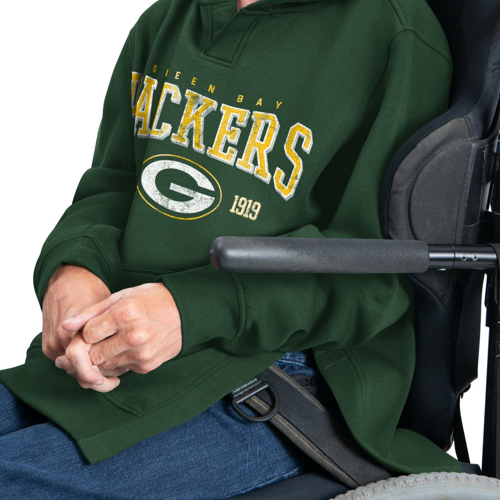 G-III Sports by Carl Banks Adaptive Team Spirit Graphic Fleece Pullover Hoodie - Green Bay Packers Hoodies