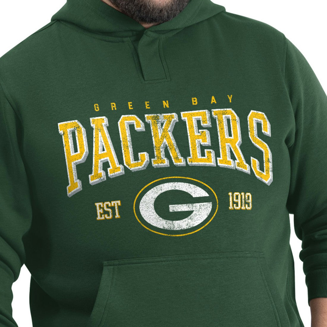 G-III Sports by Carl Banks Adaptive Team Spirit Graphic Fleece Pullover Hoodie - Green Bay Packers Hoodies