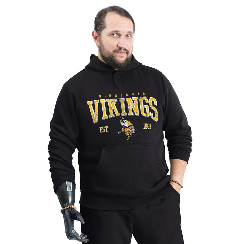 G-III Sports by Carl Banks Adaptive Team Spirit Graphic Fleece Pullover Hoodie - Minnesota Vikings Hoodies