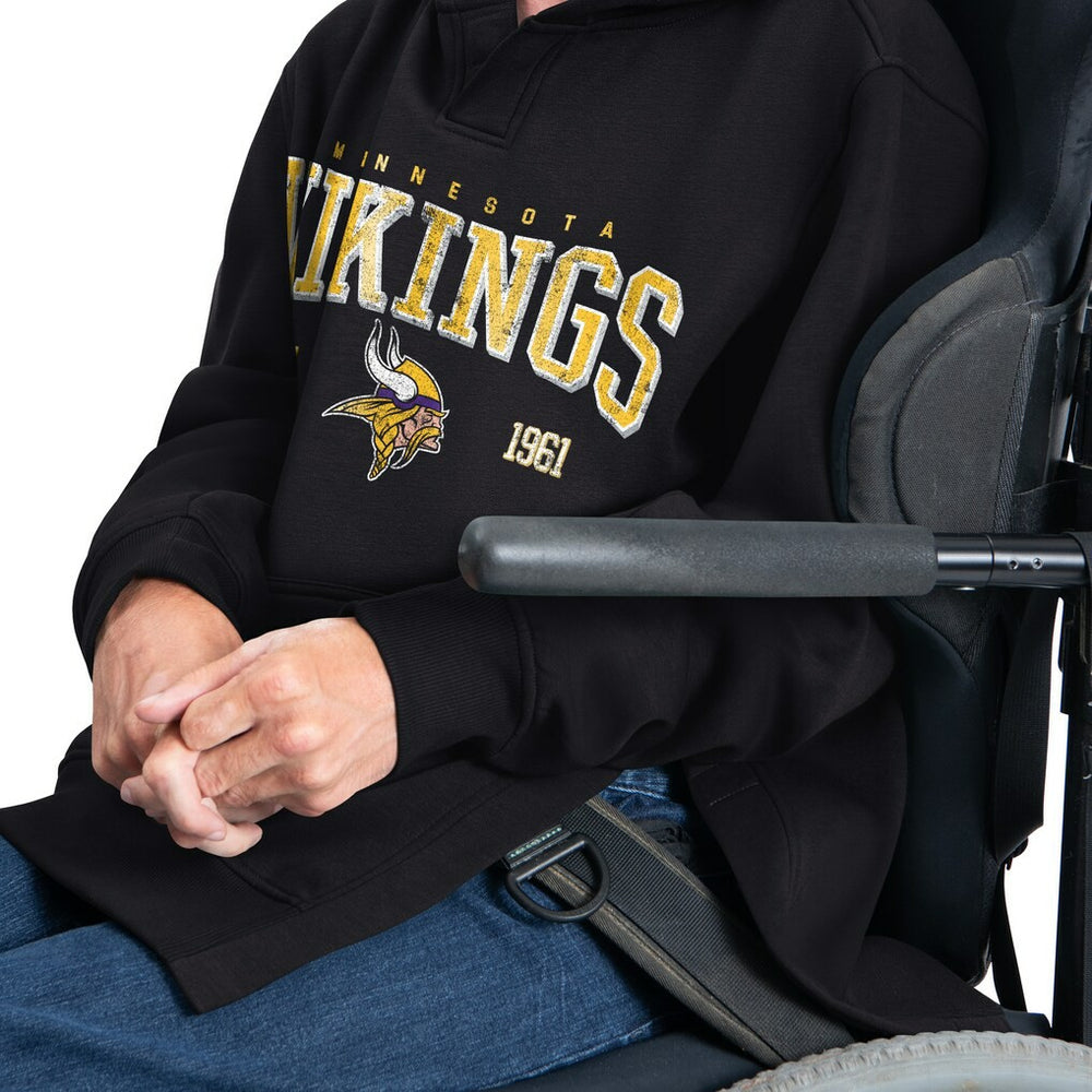 G-III Sports by Carl Banks Adaptive Team Spirit Graphic Fleece Pullover Hoodie - Minnesota Vikings Hoodies