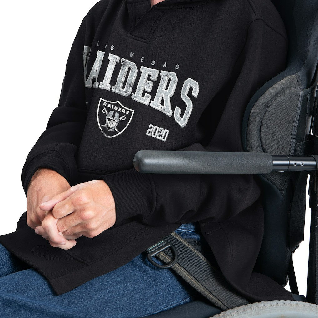 G-III Sports by Carl Banks Adaptive Team Spirit Graphic Fleece Pullover Hoodie - Las Vegas Raiders Hoodies