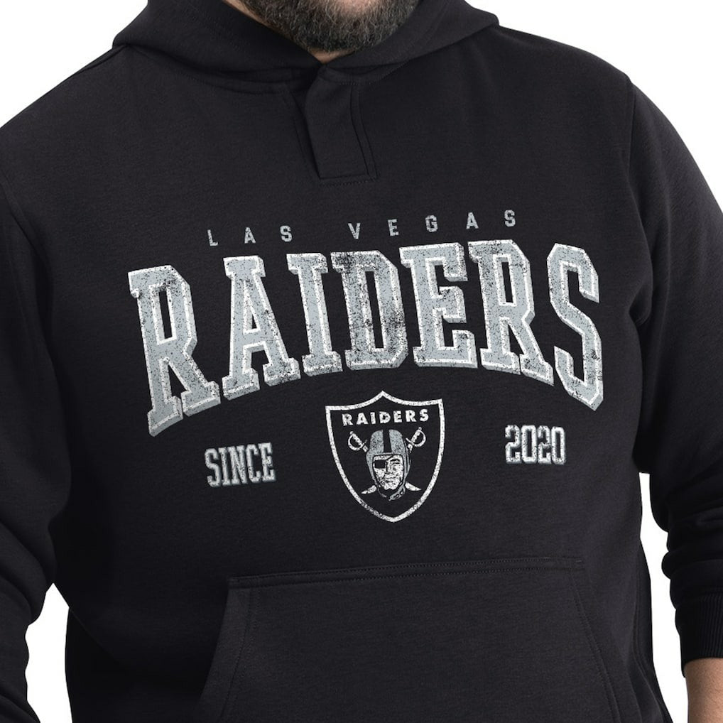 G-III Sports by Carl Banks Adaptive Team Spirit Graphic Fleece Pullover Hoodie - Las Vegas Raiders Hoodies