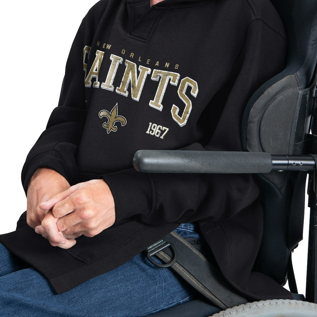 G-III Sports by Carl Banks Adaptive Team Spirit Graphic Fleece Pullover Hoodie - New Orleans Saints Hoodies