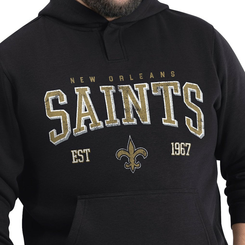 G-III Sports by Carl Banks Adaptive Team Spirit Graphic Fleece Pullover Hoodie - New Orleans Saints Hoodies