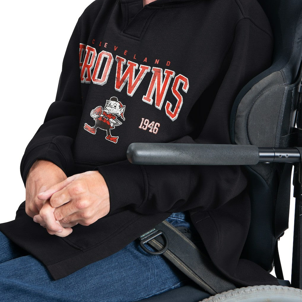 G-III Sports by Carl Banks Adaptive Team Spirit Graphic Fleece Pullover Hoodie - Cleveland Browns Hoodies
