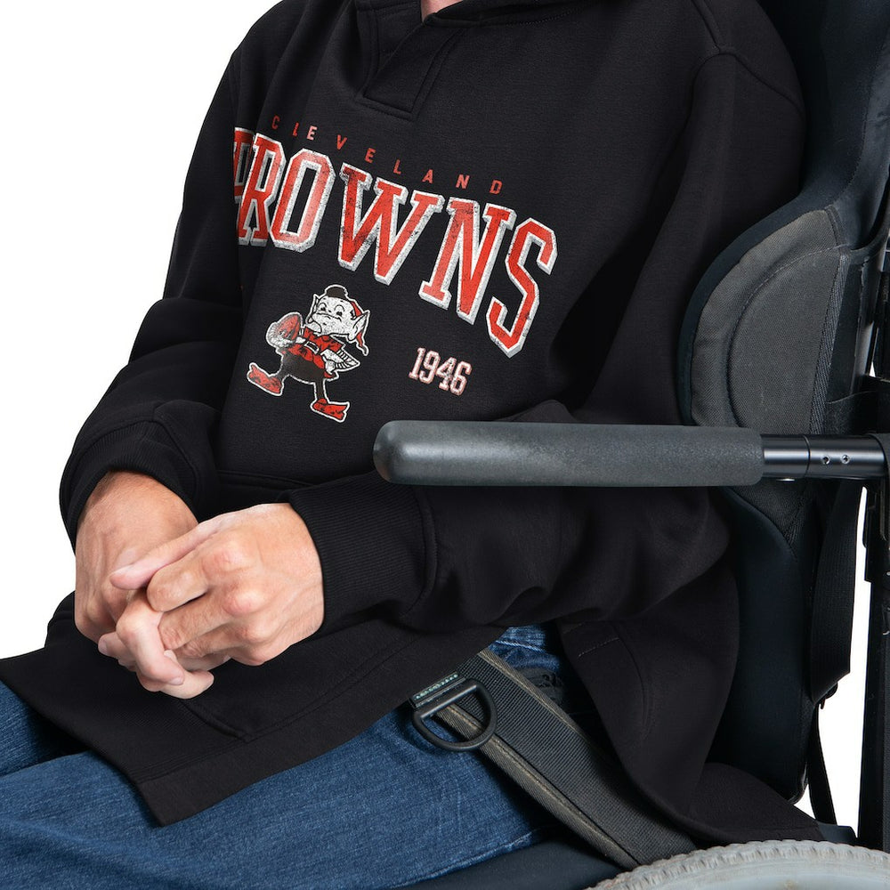 G-III Sports by Carl Banks Adaptive Team Spirit Graphic Fleece Pullover Hoodie - Cleveland Browns Hoodies