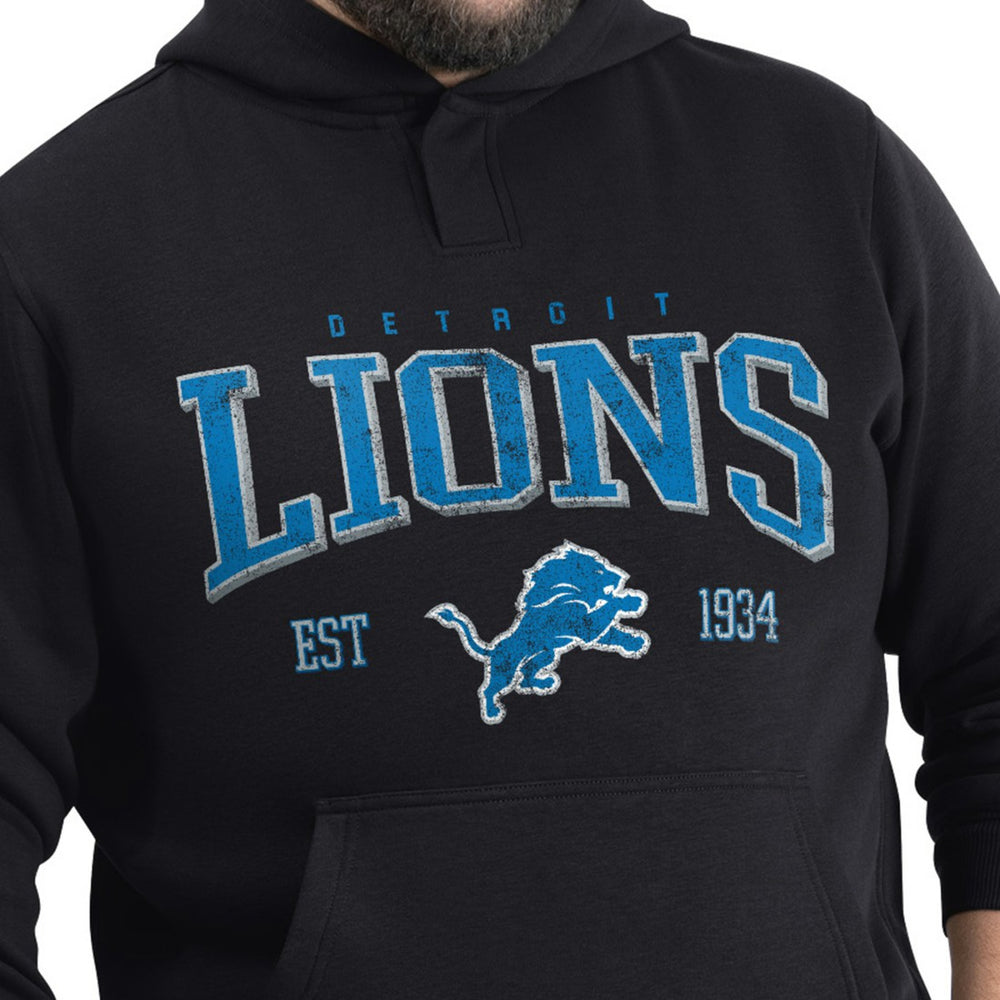 G-III Sports by Carl Banks Adaptive Team Spirit Graphic Fleece Pullover Hoodie - Detroit Lions Hoodies