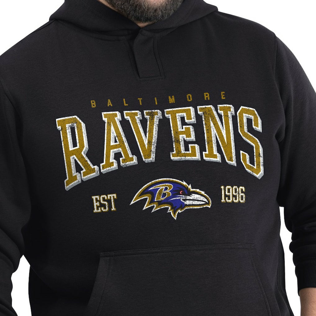 G-III Sports by Carl Banks Adaptive Team Spirit Graphic Fleece Pullover Hoodie - Baltimore Ravens Hoodies