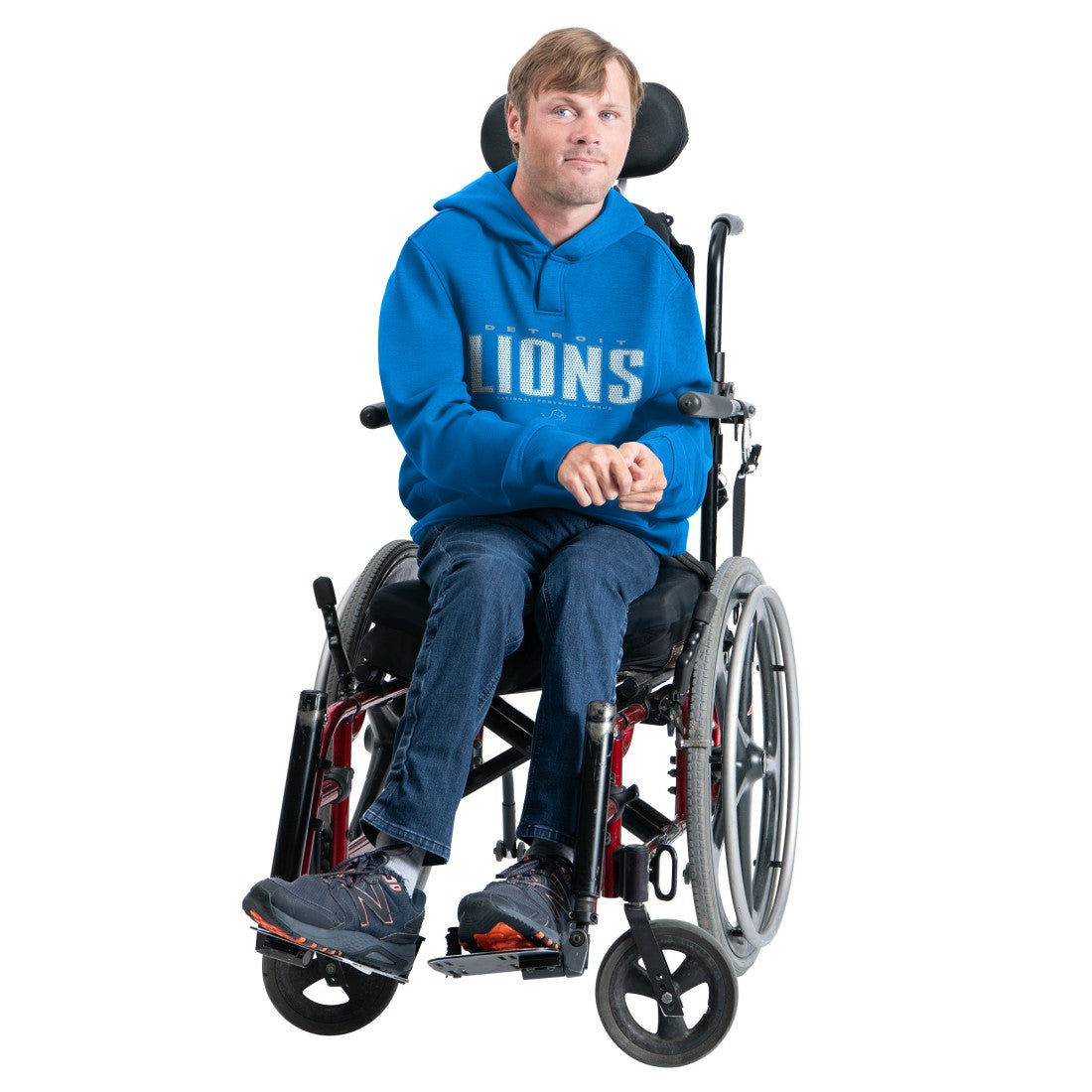 G-III Sports by Carl Banks Adaptive Mesh Effect Team Graphic Fleece Pullover Hoodie - Detroit Lions Hoodies