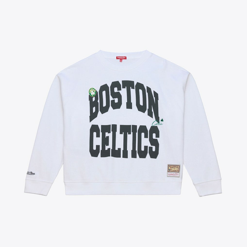 Mitchell & Ness Boston Celtics Women's Lightweight Block Letter Sweatshirt
