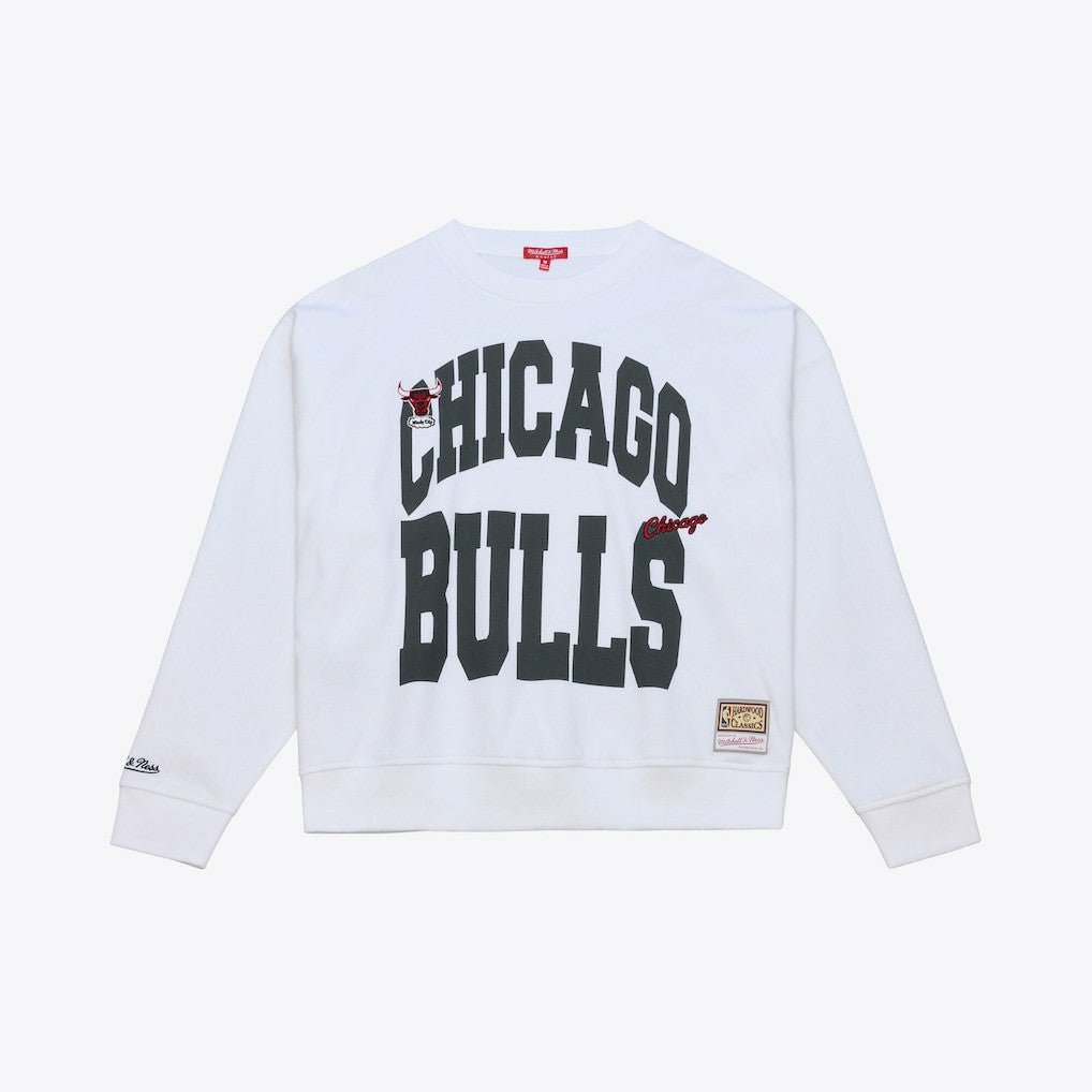 Mitchell & Ness Chicago Bulls Women's Lightweight Block Letter Sweatshirt