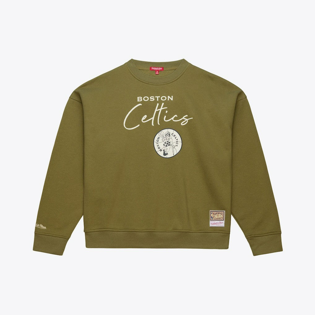Mitchell & Ness Boston Celtics Women's Lightweight Script Sweatshirt